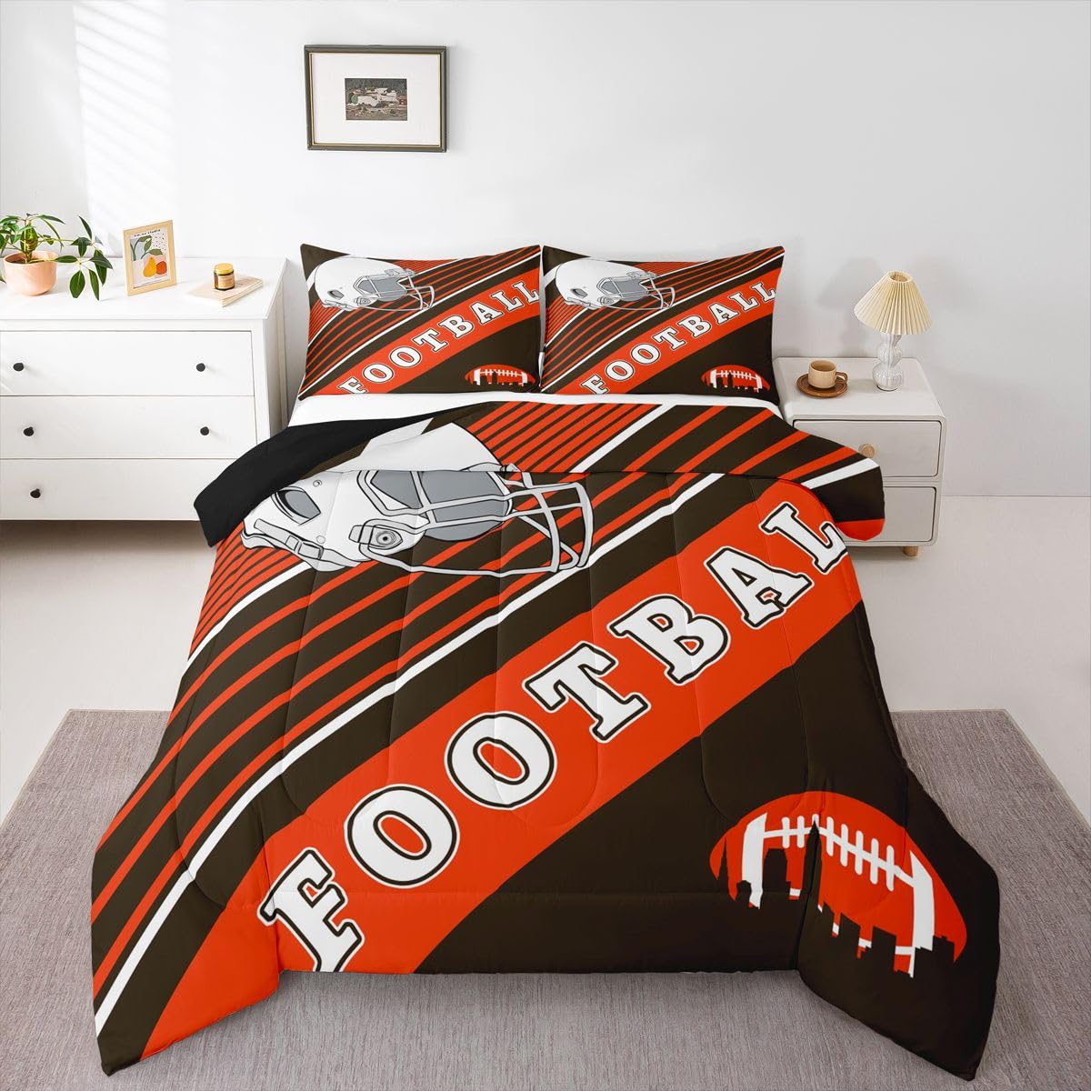 Football Comforter Set - Twin Size -17 Football Comforter Set - Twin Size -17