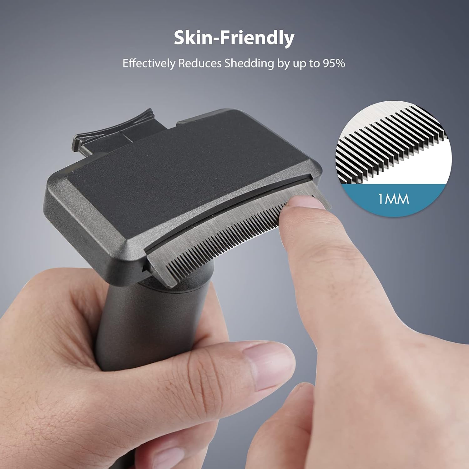 Aumuca Deshedding Brush, Detachable Deshedding Tool for Cats Professional Cat Brush and Dog Brush Effectively Reduces Shedding by up to 95%