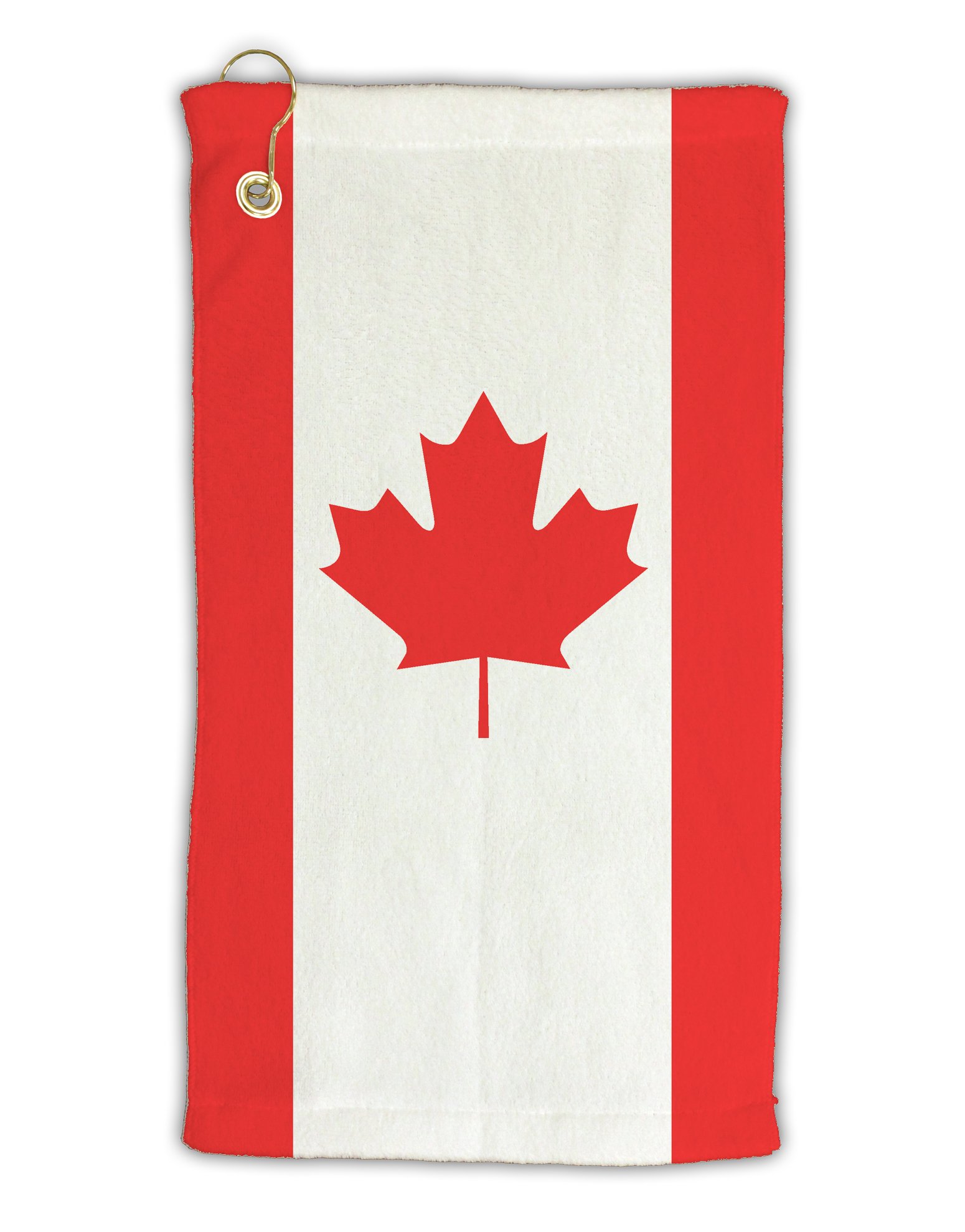 TOOLOUDCanadian Flag All Over Micro Terry Gromet Golf Towel 15" x 22" All Over Print