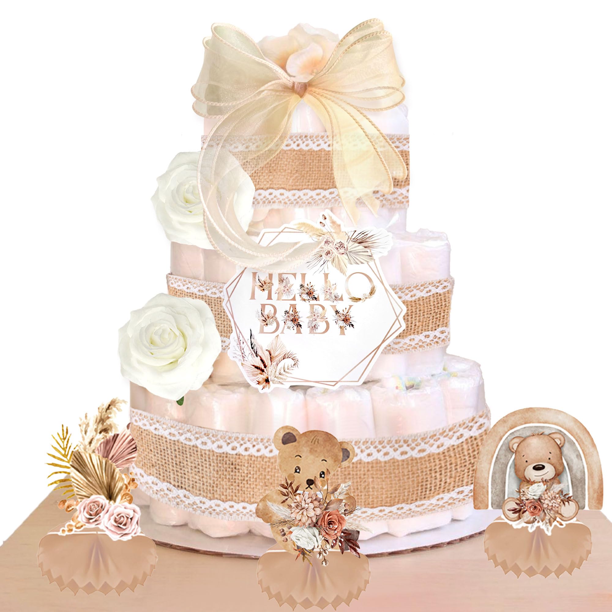 Baby Shower Diaper Cake Decorating Kit