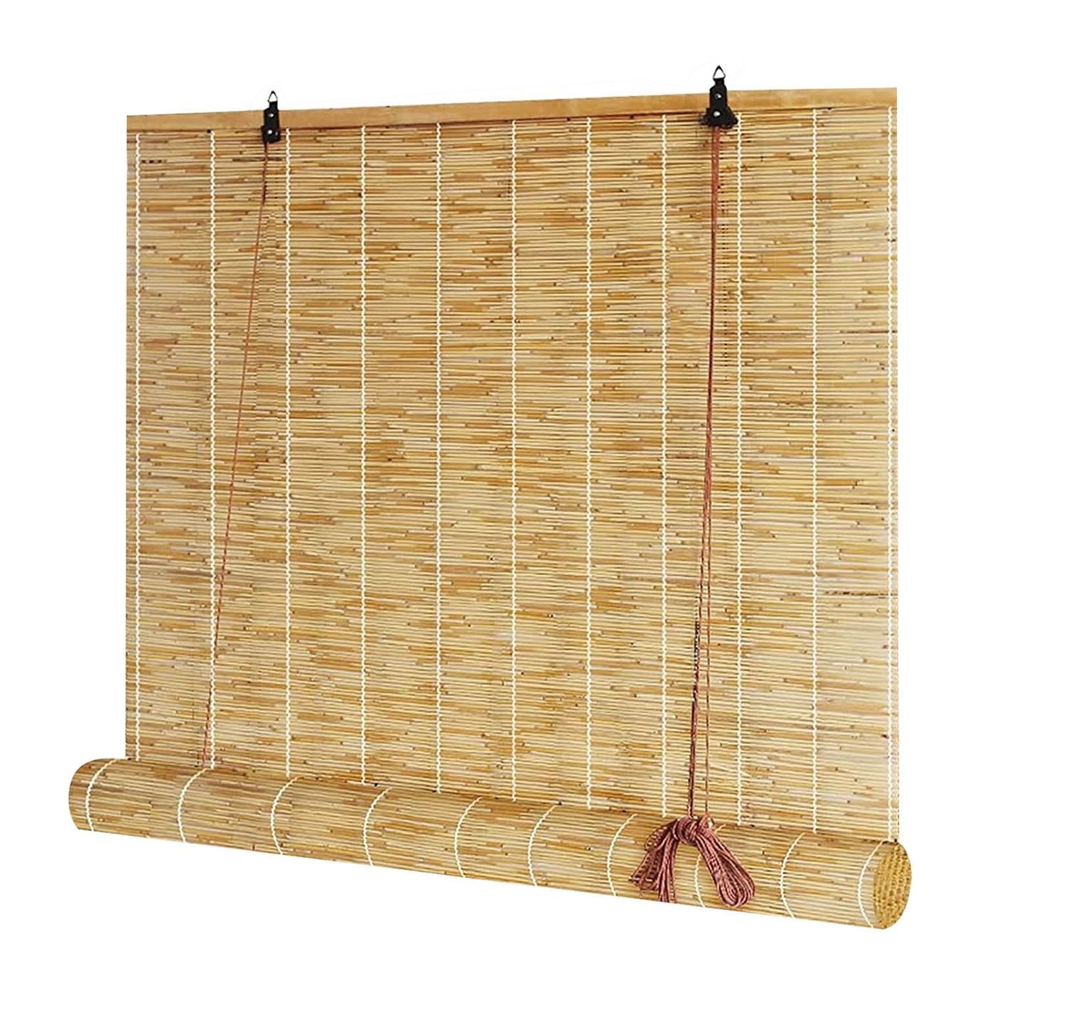 Store En Roseau Naturel - Store Bambou Rétro Pour Fenêtre Et Porte - Imperméable - Personnalisable 40 à 160 Cm