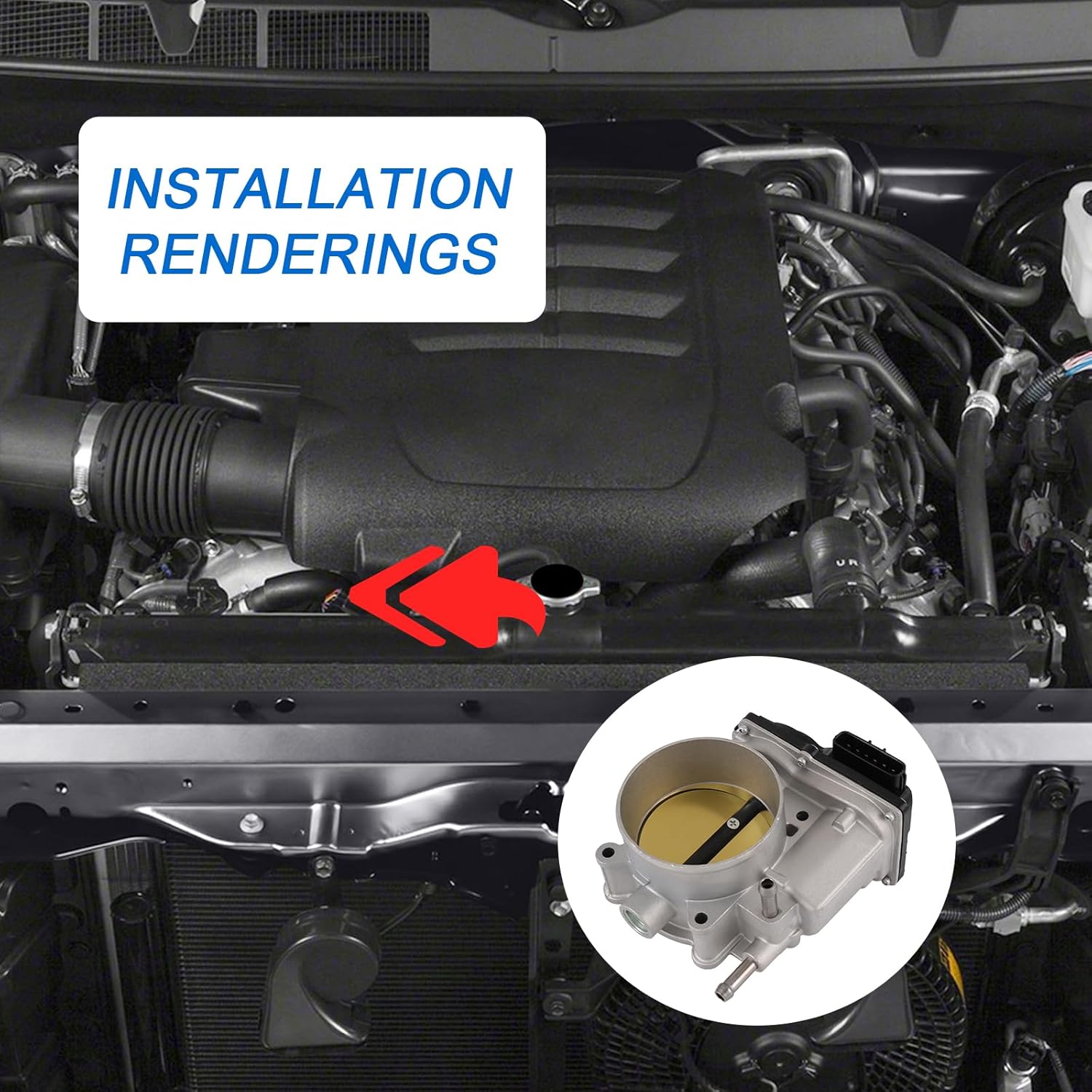 Electronic Throttle Body Compatible with Lexus GX470 LX470 LX570 LX570 Toyota 4Runner Land Cruiser Sequoia Tundra V8 4.7L 5.7L Replaces# TB1153 22030-0F010 22030-50200