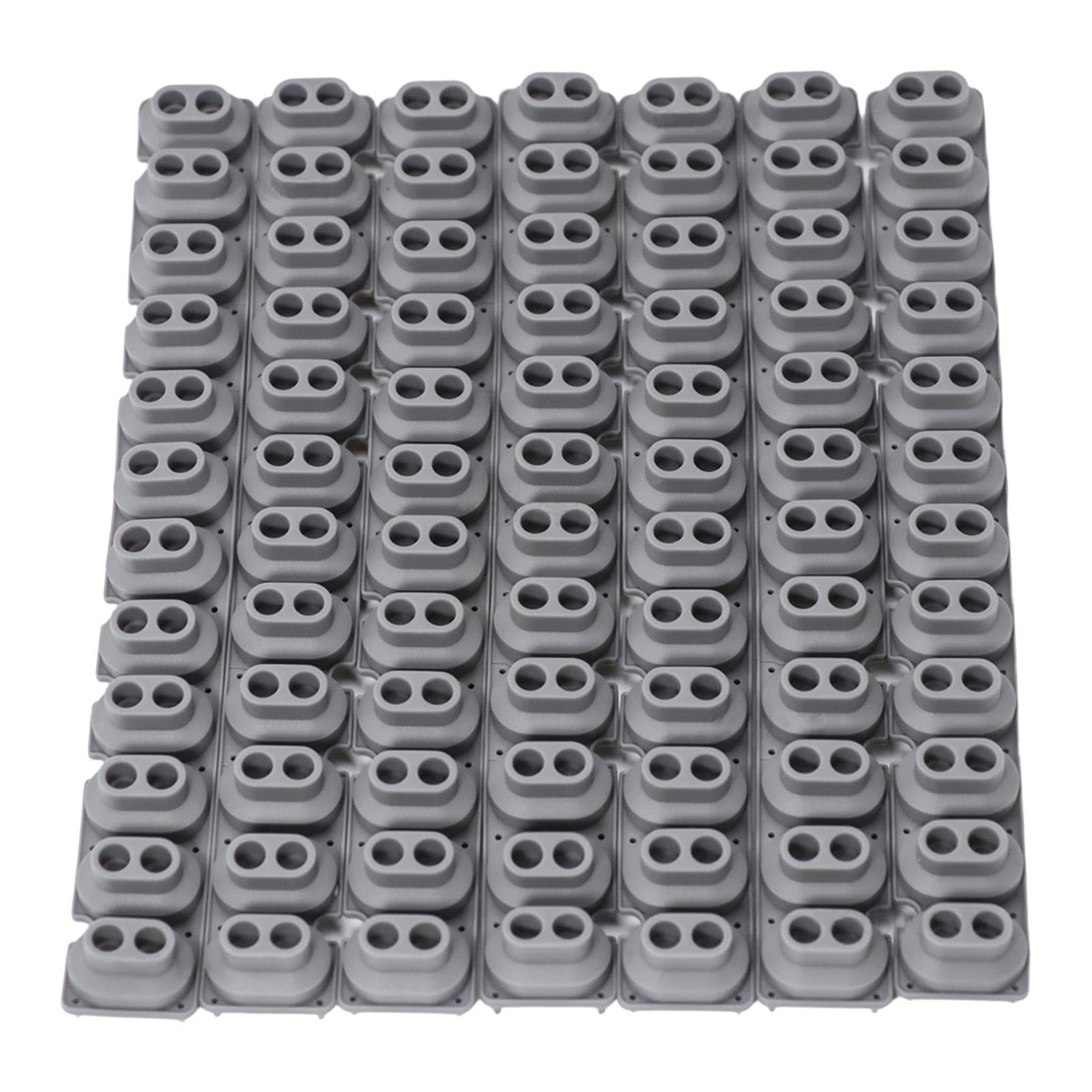 F Fityle 7 pezzi di striscia di contatto in silicone conduttivo per tastiera, accessori per pianoforte elettronico professionale leggero, striscia di contatto