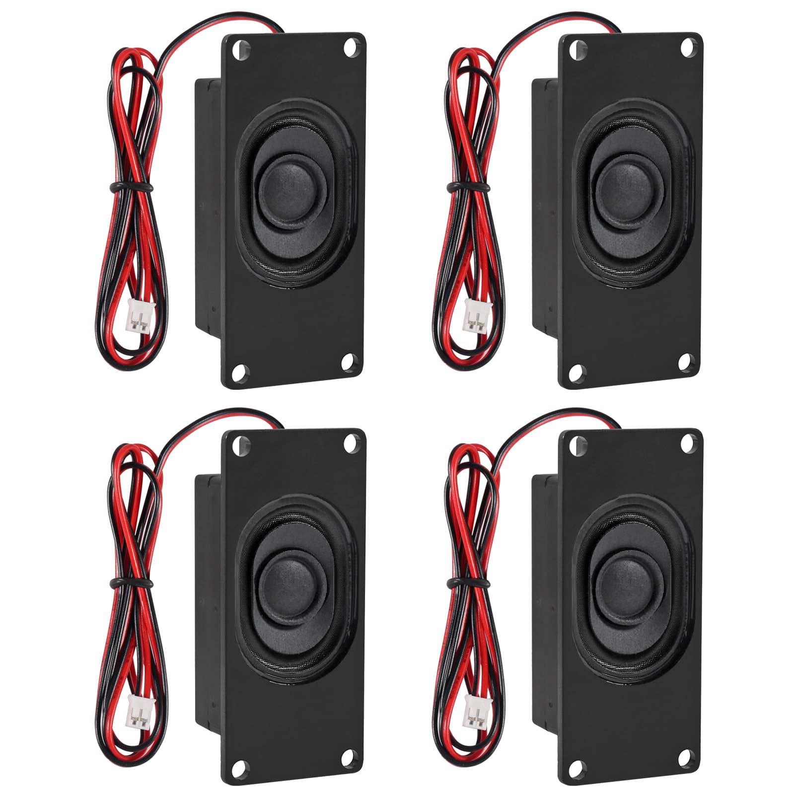 JUZITAO 4PCS Loundspeaker 3 Watt 8 Ohm Mini Speaker 8ohm 3w Micro Speaker with JST-PH2.0 Interface for Small Electronic Projects Advertising Machines