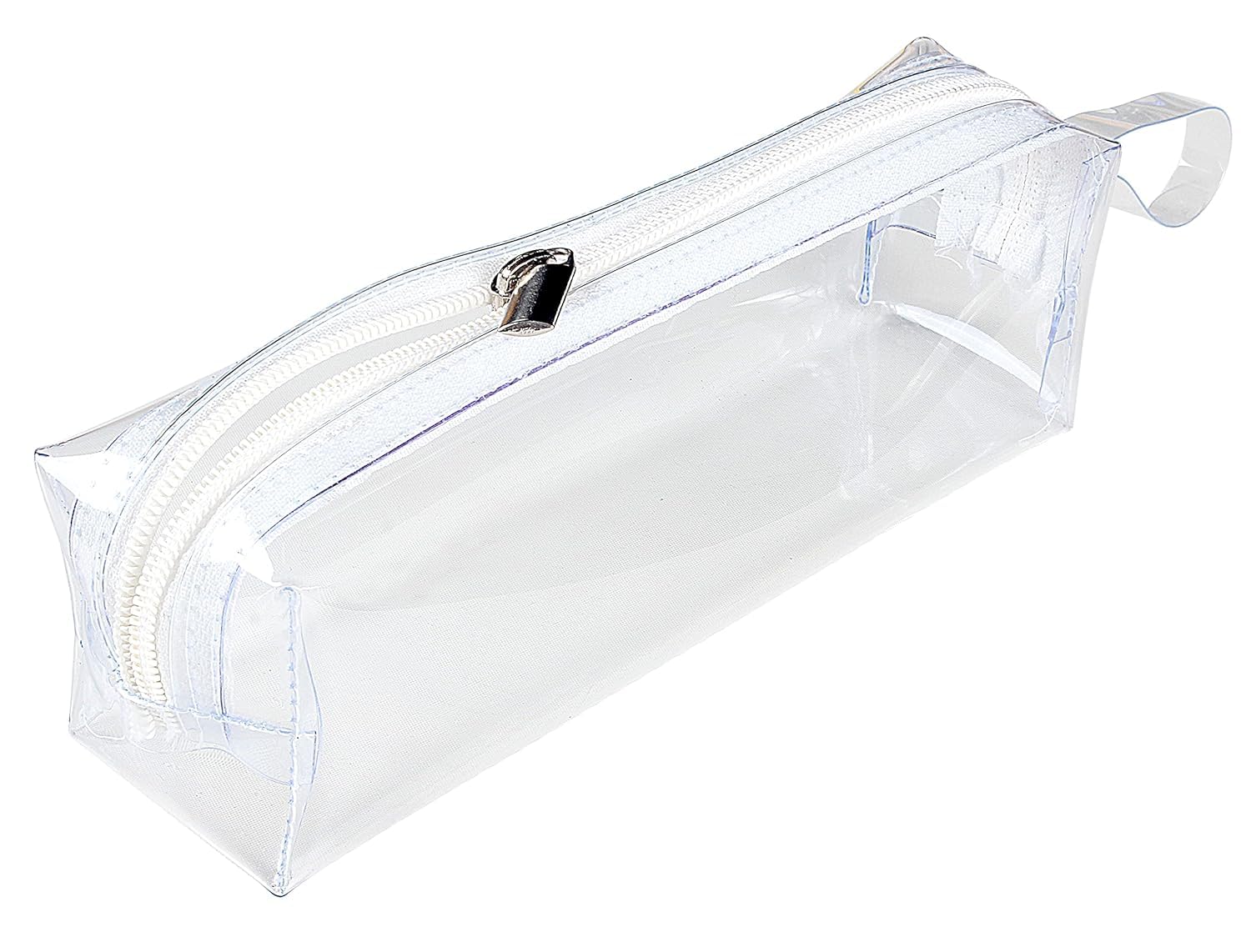 Clear Transparent Pencil Case with Zipper – Waterproof PVC Stationery Organizer Pouch for School, Office & Travel – Portable Pen Holder for Pens, Pencils, Makeup & Small Accessories-image-49
