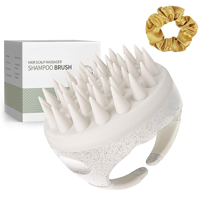 AIMIKE Hair Scalp Massager Shampoo Brush, Soft Silicone