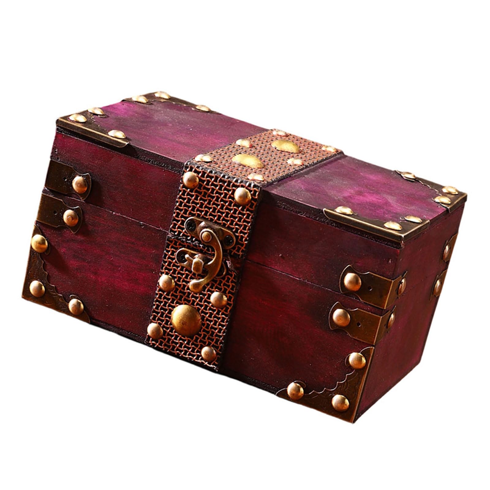 ZEPFJHE Antique Styles Handcrafted Wood Storage Box for Jewelry Organiser and Home Decoration Decorative Case Storage Box
