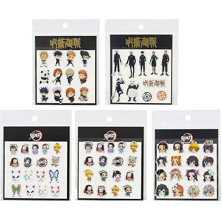 Amazon Co Jp 鬼滅の刃 ノート 可愛い 鬼滅の刃 シールセット パソコン ヘルメットギター ステ ッカー シール スーツケース ステッカー 鬼滅の刃 ホーム キッチン