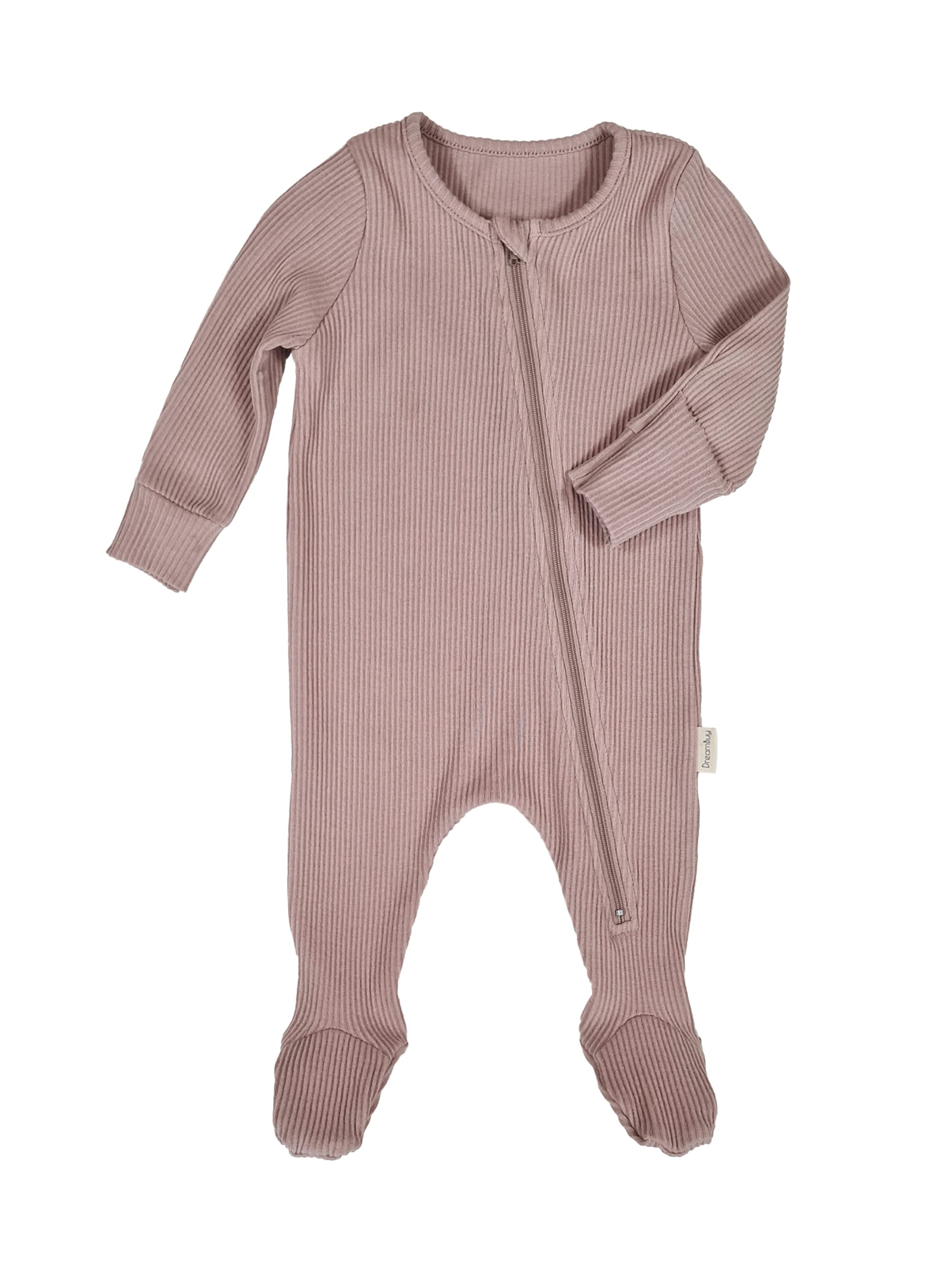 DreamBuy Pyjama Zippé Bébé en Coton Côtelé - Body Doux et Confortable pour les 0-3 Ans