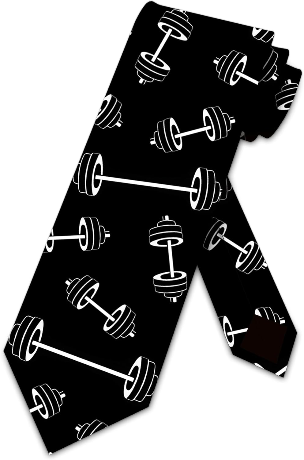 Three Rooker Fitness Ties Mens Weightlifting Necktie Barbell Tie for Men Exercise Neckties