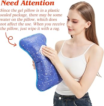 Small Cooling Gel Pillow, Kids Pillow 15 x 7, Cool Pillows for Hot Sleepers, Nap Pillows, Lumbar Pillow, Summer Cooling Accessories, Summer Gifts for Girls Boys, Small Size