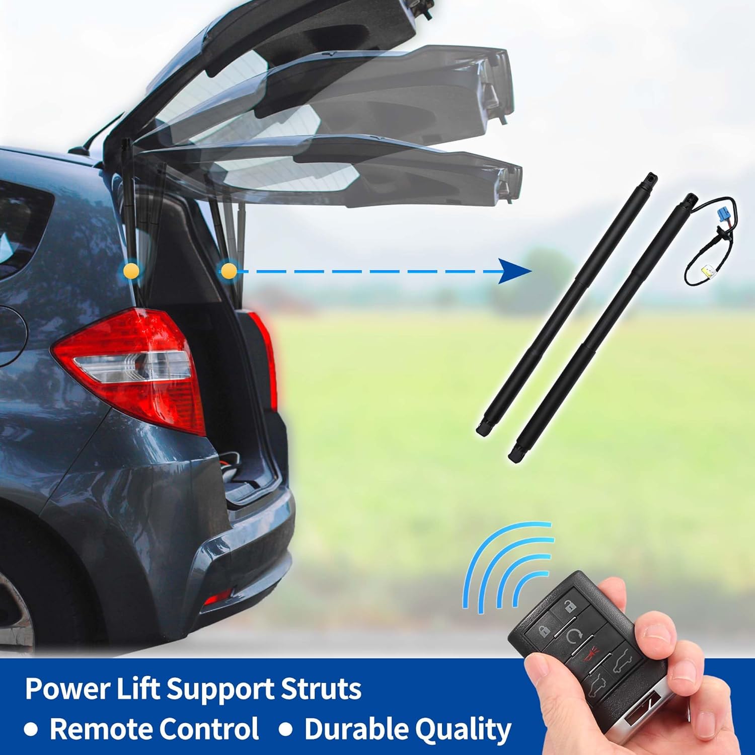 X AUTOHAUX Rear Left Right Tailgate Power Lift Support for Mercedes-Benz W166 GLE300d GLE350 GLE400 ML350 ML500 Liftgate Power Hatch Shock Strut No.1669802164 1 Pair