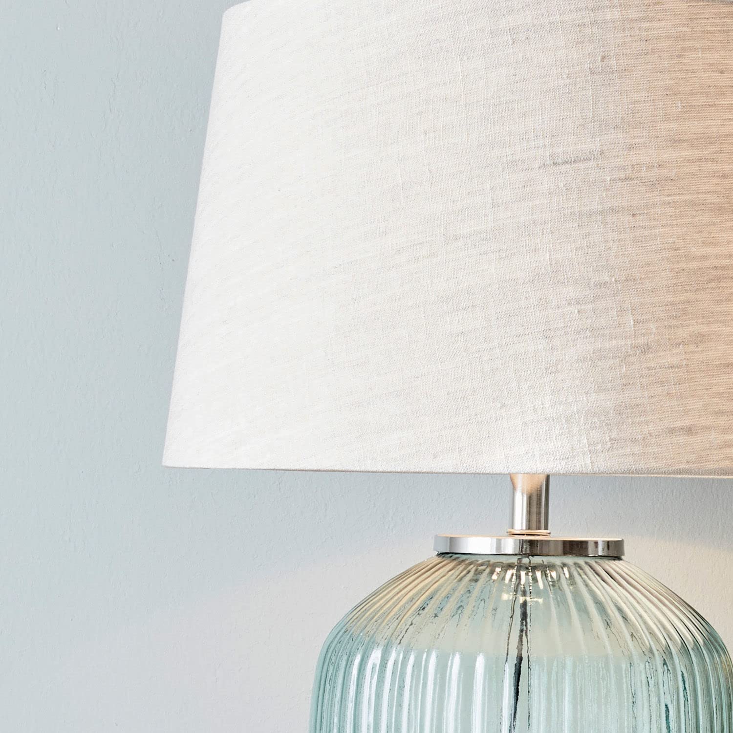 Loberon Tischlampe Fenis - creme/grün