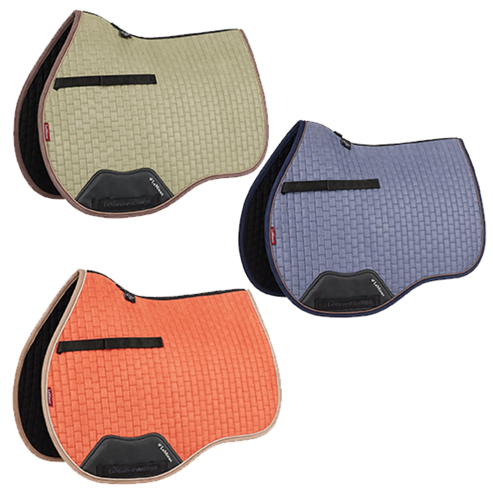 LeMieux Suede GP Square Saddlepad - Jay Blue Small/Medium