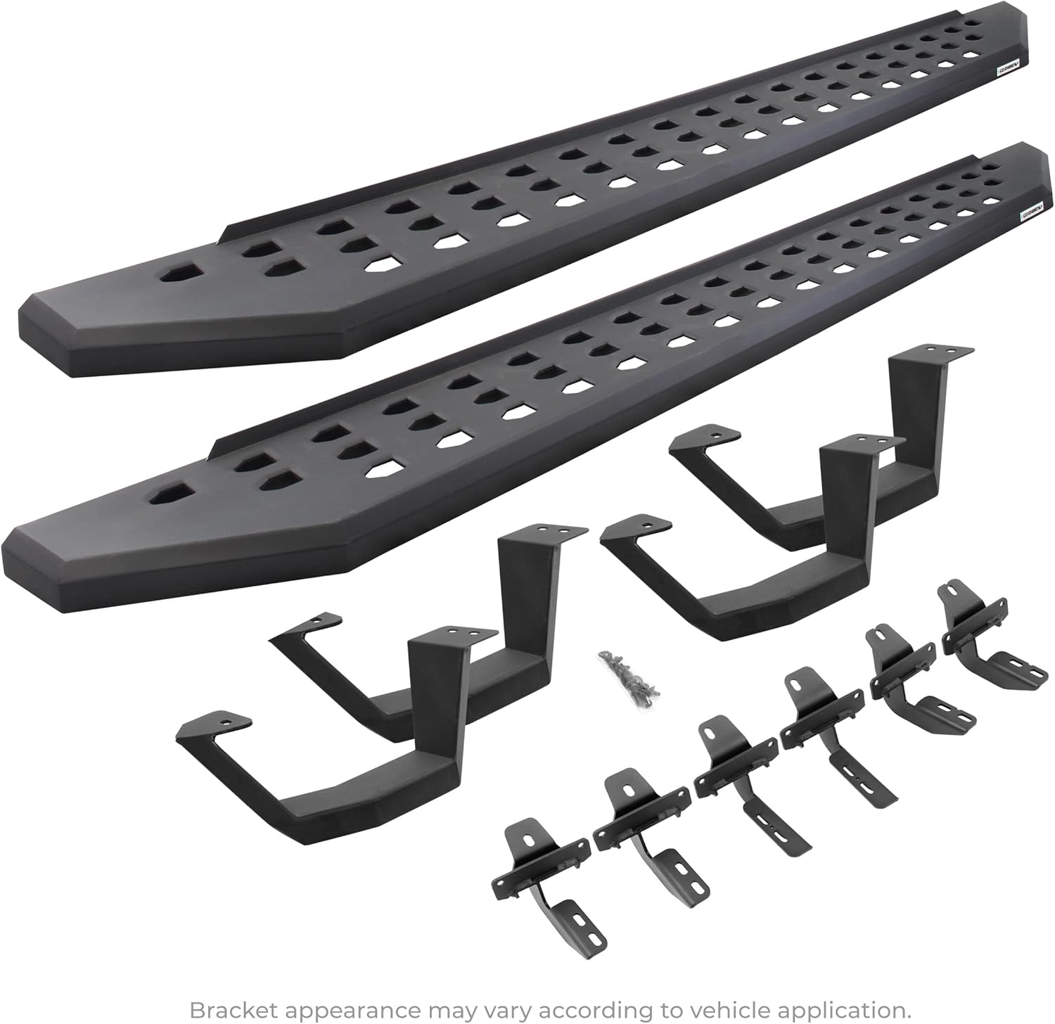 (Incomplete missing components )Go Rhino RB20 Running Boards, Mounting Brackets, & 2 Pair of Drop Steps | Galvanized Steel, Textured Black | 6944358020PC | Fits 2022-2024 Toyota Tundra Double Cab Pickup