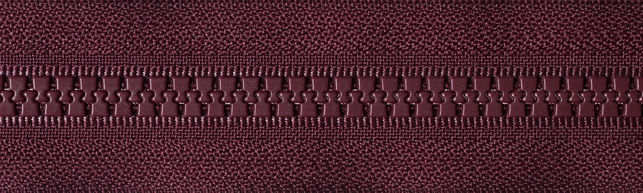 YKK Open Ended Zip, Red, 71 cm Length - Image 2