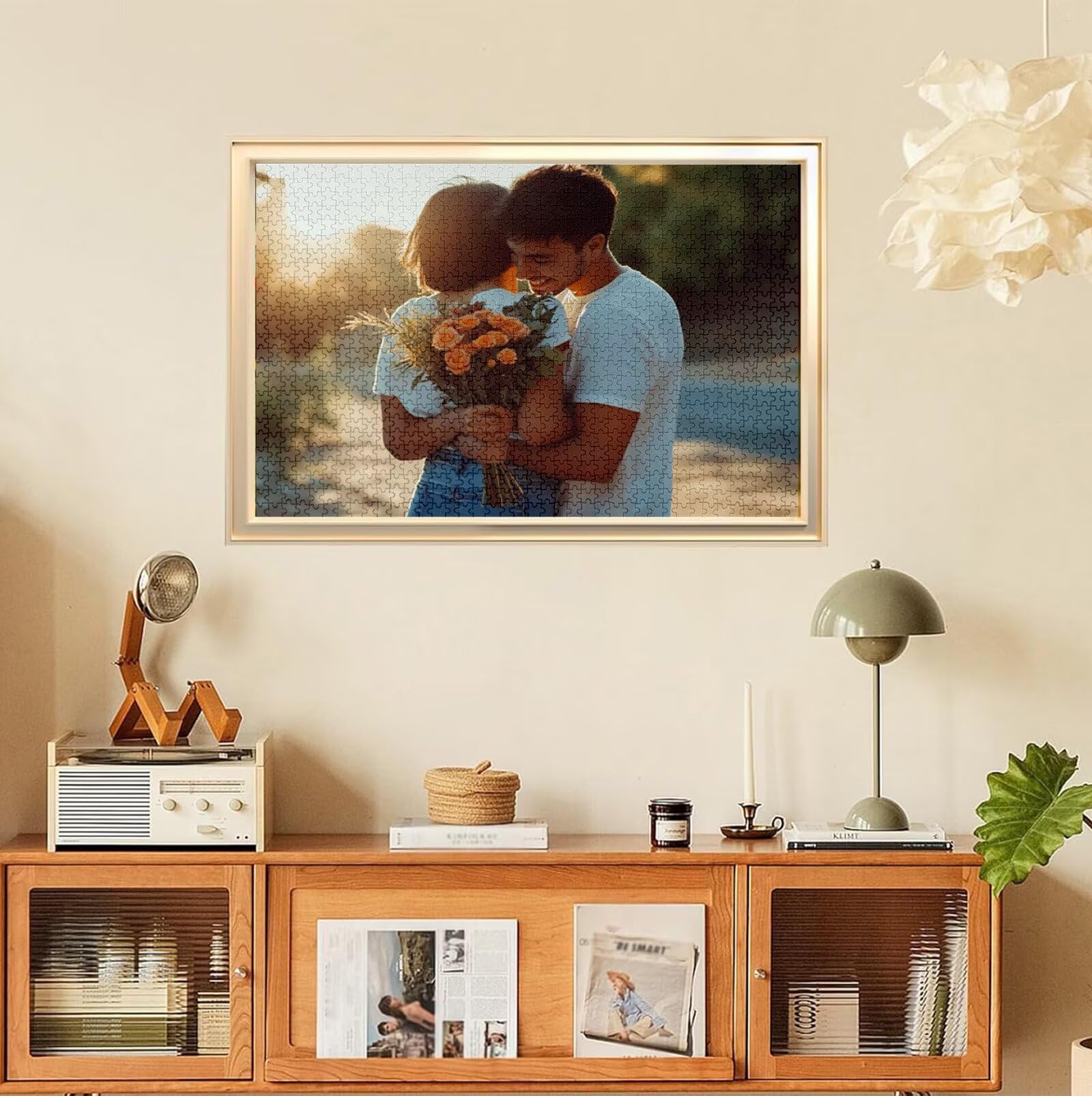 Puzzle Personalizado con Foto, Personalizada Rompecabezas Personalizado Diseña tu Logo Foto o Texto, Personalizado Navidad Halloween San Valentín Parejas Niños Familia Amigos h-3309