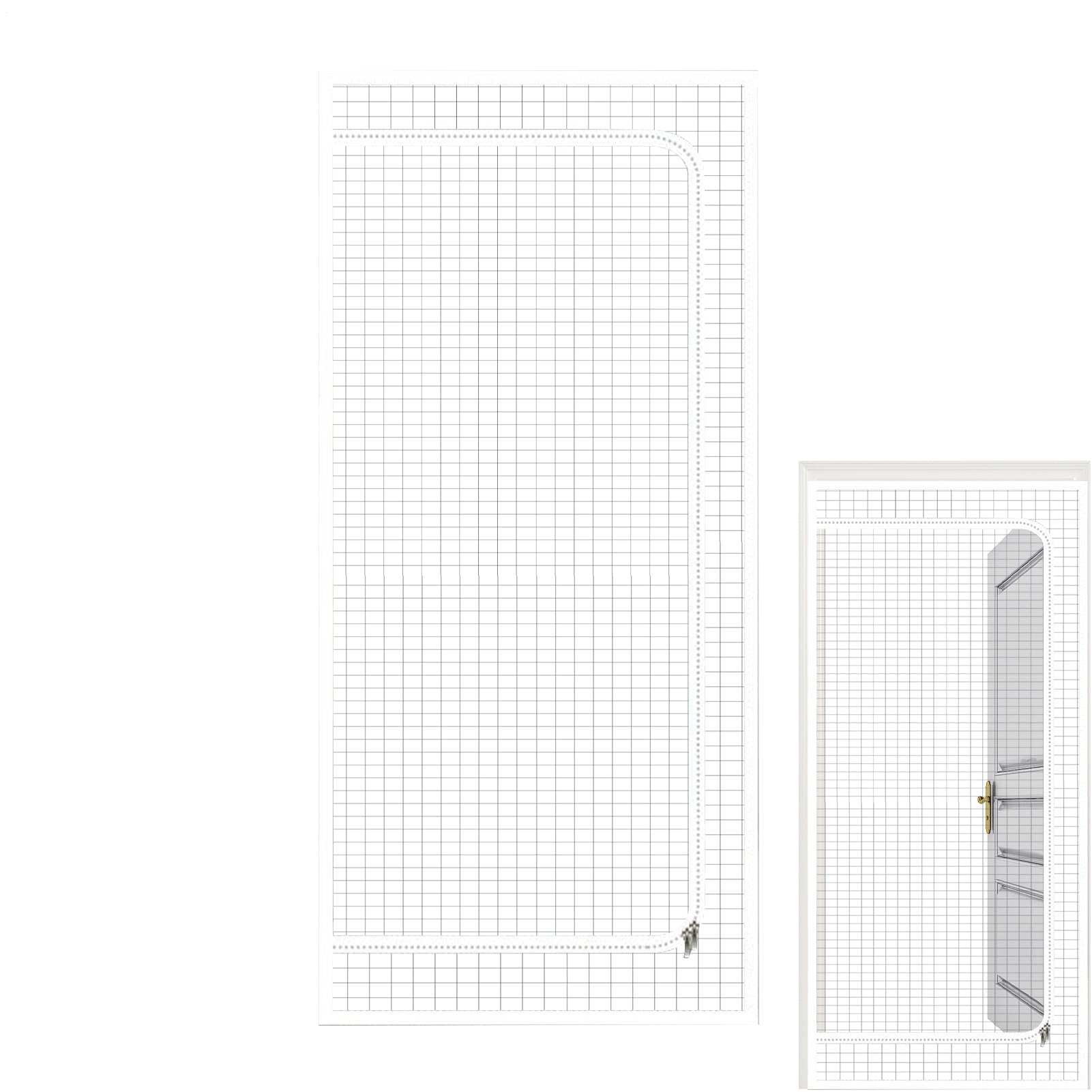 70 x 200 cm PC-Katzenschutz-Türbarriere für den Innenbereich, Anti-Kratz-Mesh-Türen, verdicktes Innennetz mit Reißverschluss, mit Zubehör-Set, Haustierzubehör für Wohnzimmer, Küche, Schlafzimmer