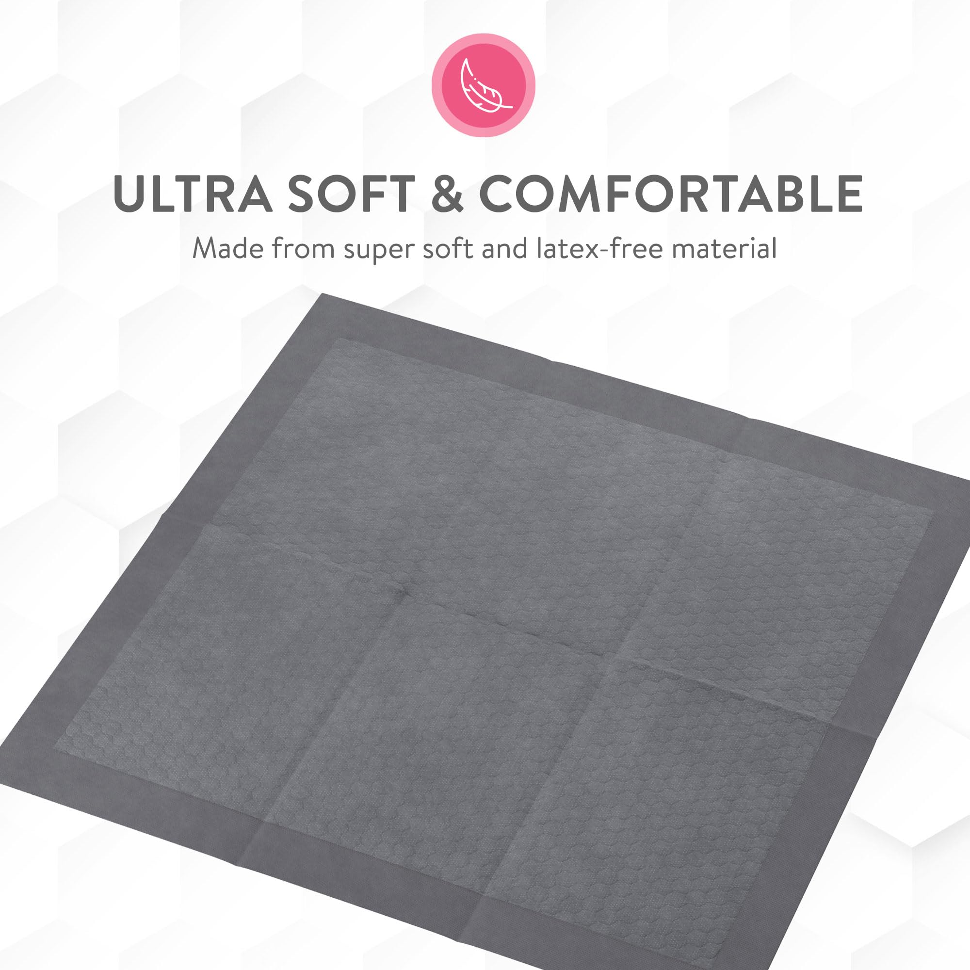 Inspire Almohadillas desechables súper y ultra absorbentes (gris, 36 x 36 pulgadas, paquete de 46)