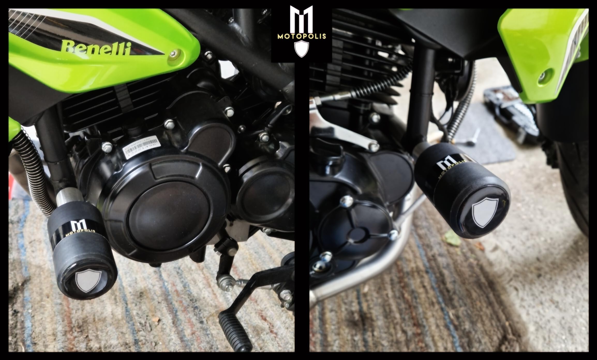 BENELLI BN 125 BN125 2017-... -TAMPONI PARACARENA PARATELAIO CRASH PADS PROTEZIONE