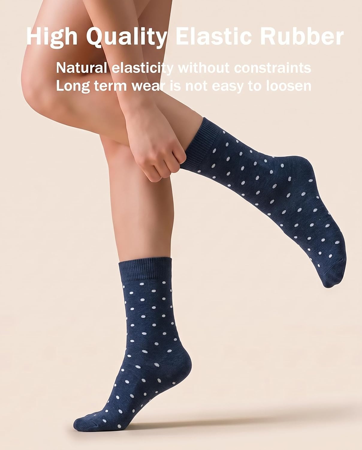 10 Pairs Crew Socks for Women, Novelty Cute Cotton Socks image 4
