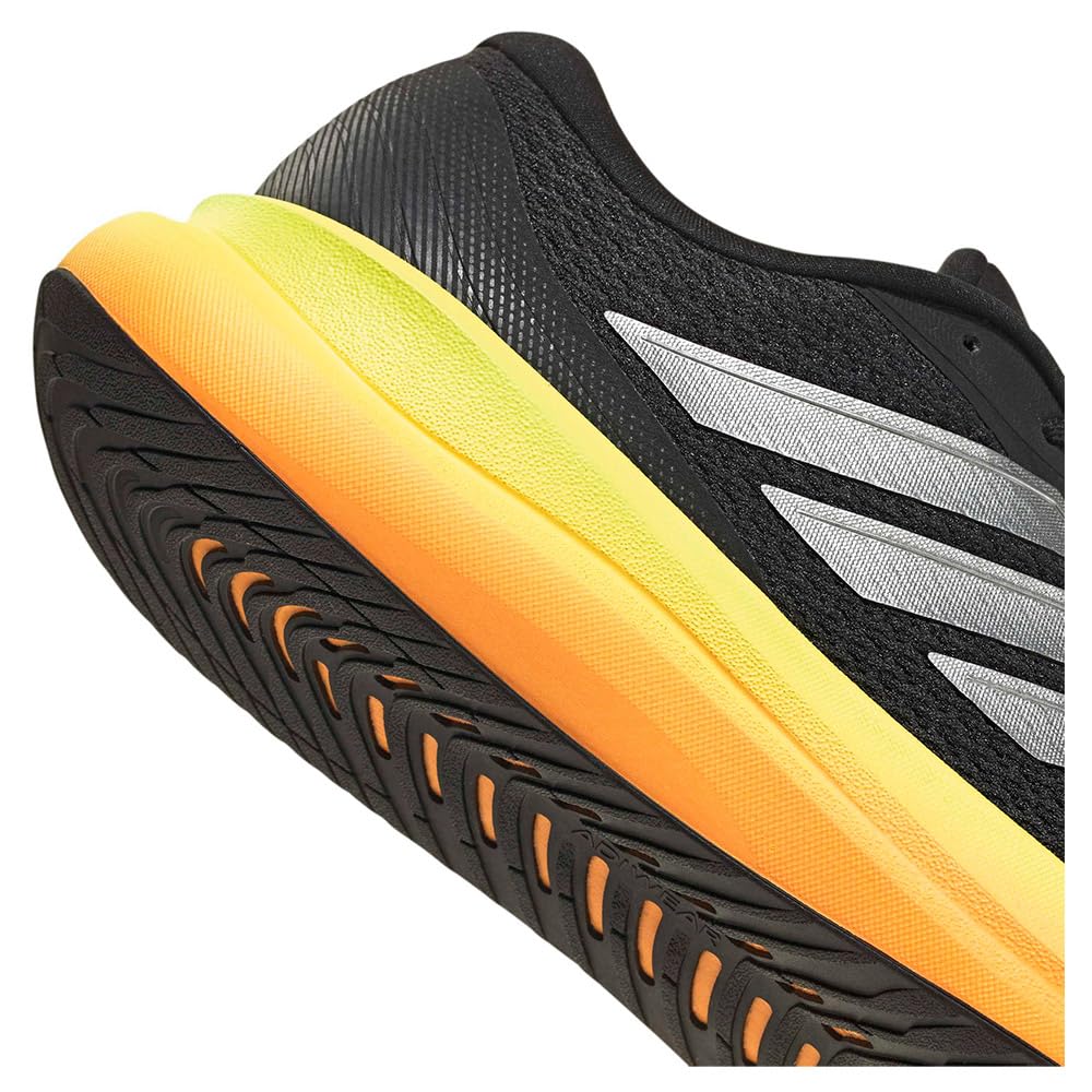 adidas Scarpe Uomo Donna Unisex Runfalcon 6 Taglia 42 25.9cm Running Jogging Nero Grigio Giallo