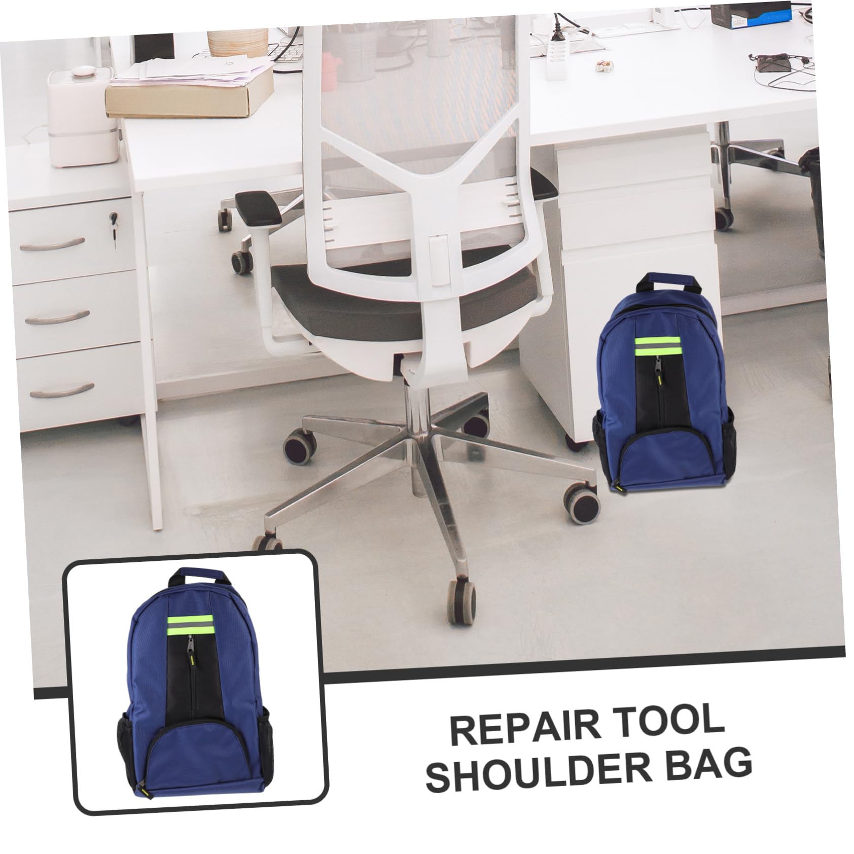 Bolsa de Herramientas de Lona Reforzada, Mochila Multifunción | Decoracion Colegio, Portátil E, Kit de Mantenimiento para Electricista y Reparación