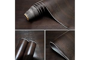 Peel and Stick Dark Walnut Wood Wallpaper: Upgrade Your Space with Sophisticated Charm