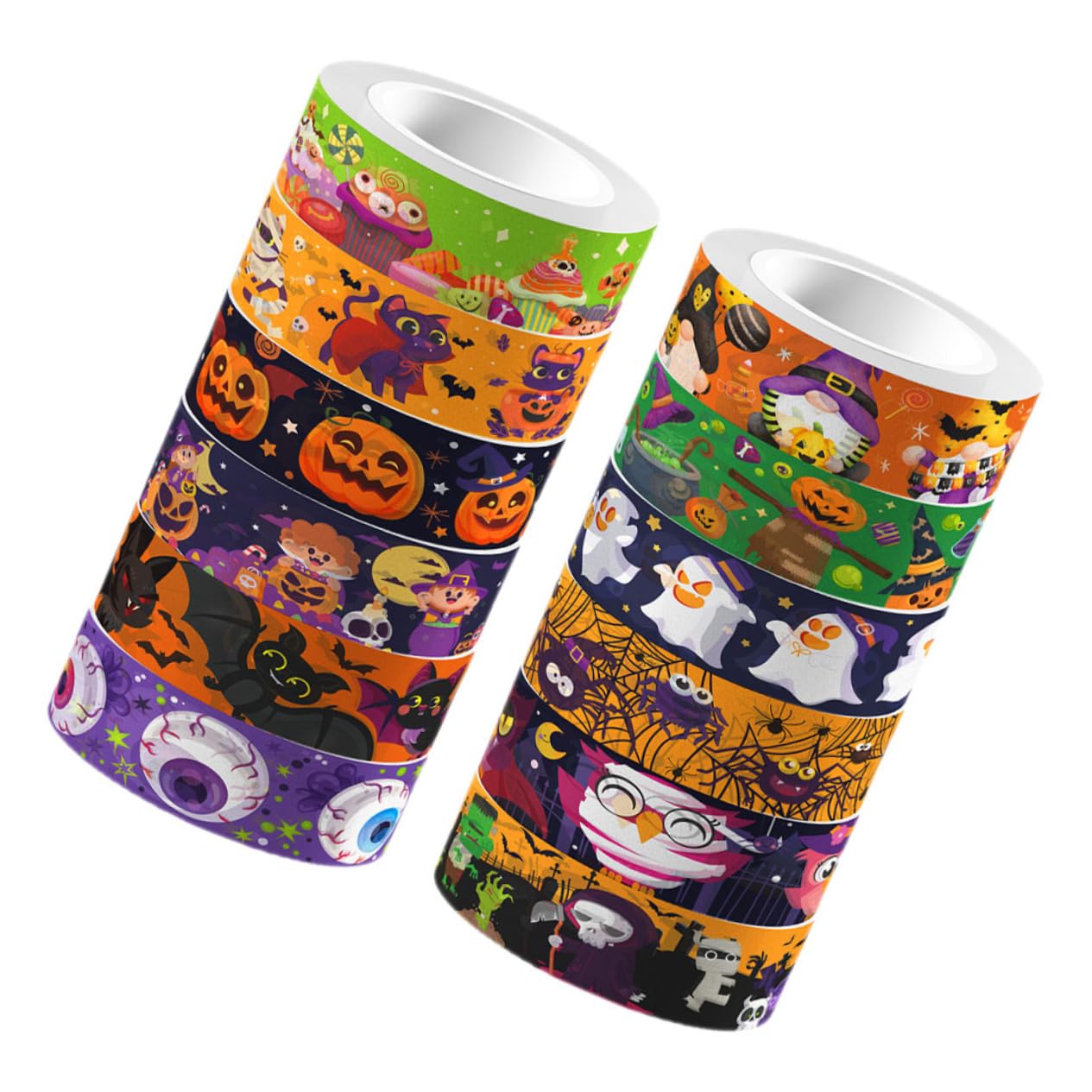 Lurrose 5 Set Di Nastri Decorativi Per Halloween Carini Di Nastro Washi Per Scrapbooking Nastro Decorativo Per Festival 10 Modelli 12 * 5