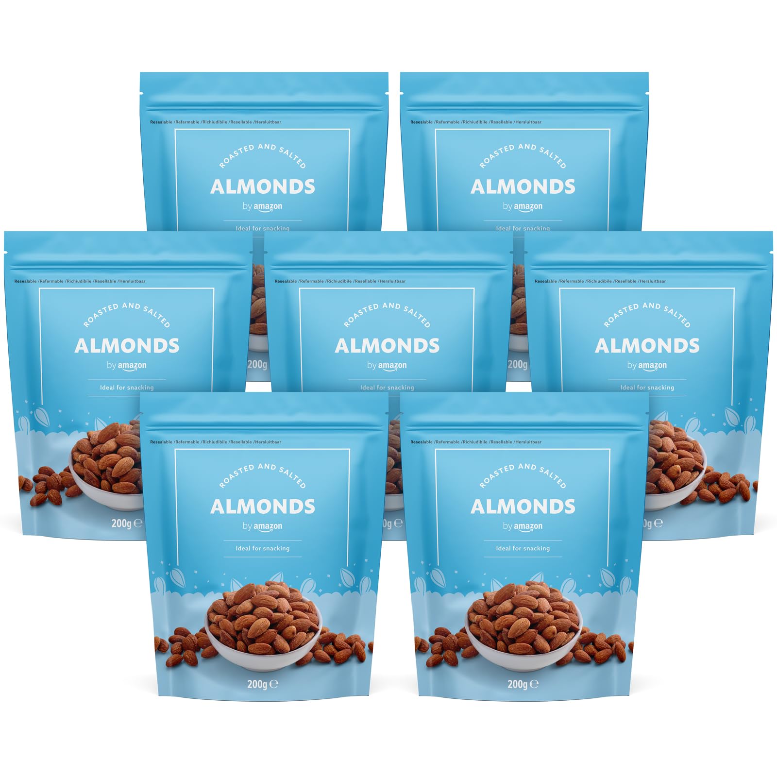 by Amazon Salted Almonds, 7 x 200 g