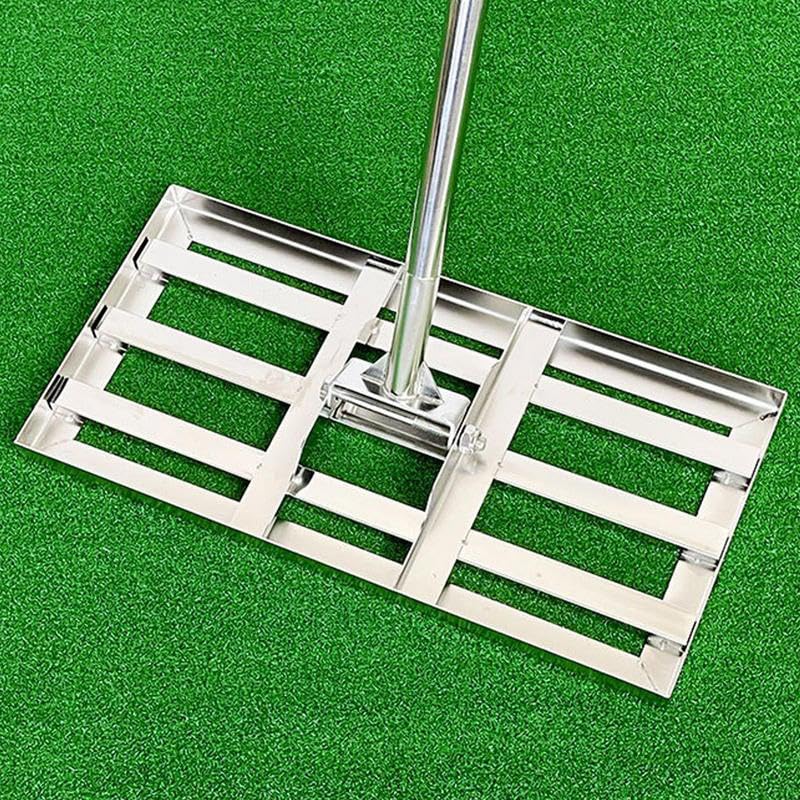 Rastrillo nivelador de césped, herramienta resistente para ahorrar mano de obra para patio, jardín y campo de golf, 75 cm