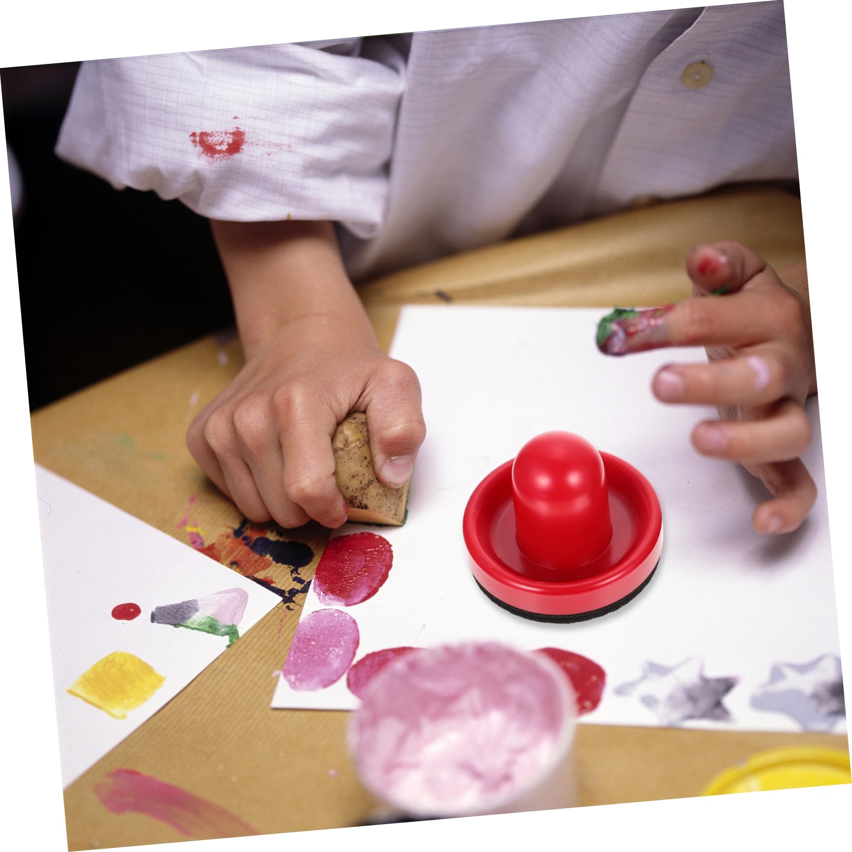 OFFSCH 2Pcs DIY Pressure Scrapbooking Stamp Block Multi Purpose Crafting Tool for Easy Pattern Printing and Card Making for Beginners and Creative Projects