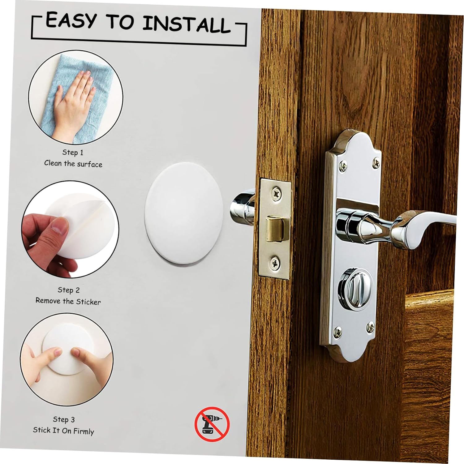 TEHAUX 10pcs Collision Door Mat Door Noise Blocker Silicone Stopper Wall Protector Adhesive Bumper