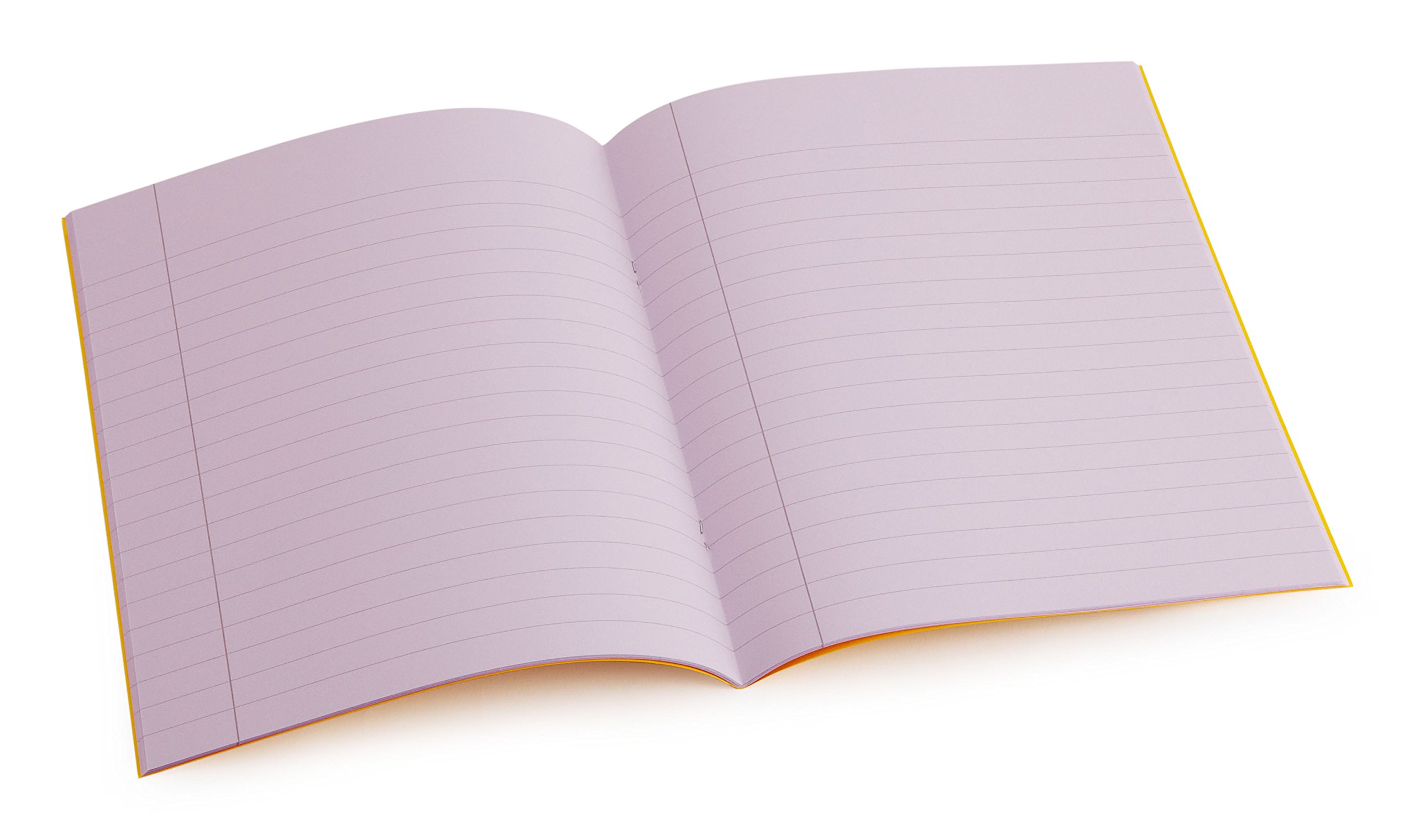 Crossbow Education Dyslexia Tinted Exercise Books - 9" x 7" 10mm lined with margin - Purple (10 Pack) โ image 1