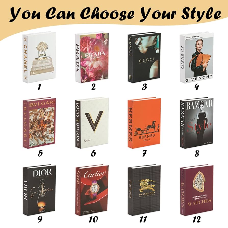 Amazon.com: Decorative Books Bundle Fashion Book Décor for