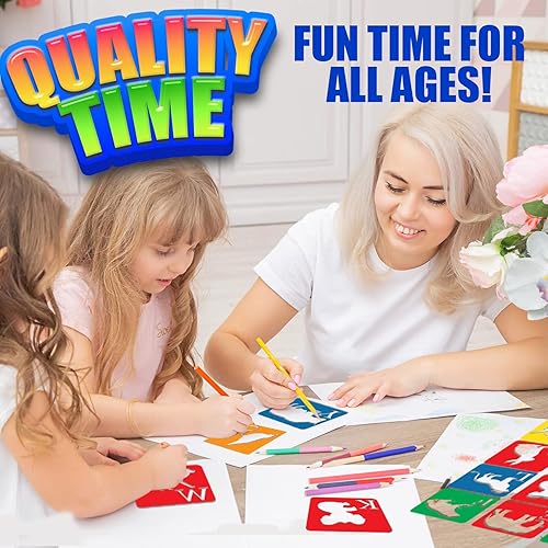 Miniatura 5 de Paquete de 26 plantillas para niños  Plantillas con forma de animal con letras del alfabeto  Plantillas para niños para dibujar  Plantillas de