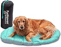 FurHaven Trail Pup Large Travel Dog Bed: Lightweight Portable Outdoor Mat w/ Stuff Sack, Machine Washable for Camping & RV Trips