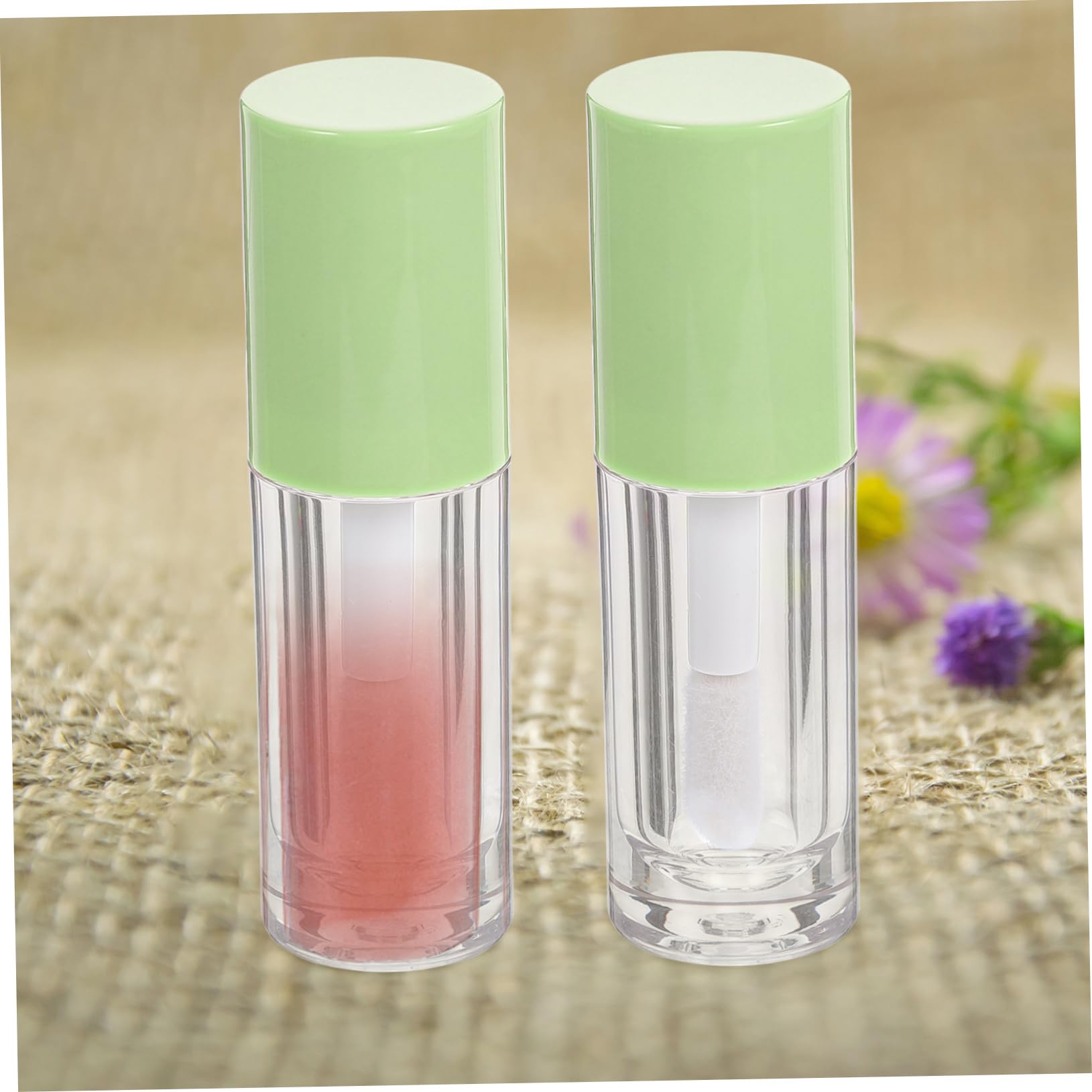 Tubos de Brillo Labial Transparentes de 6ml en Abs con Varita
