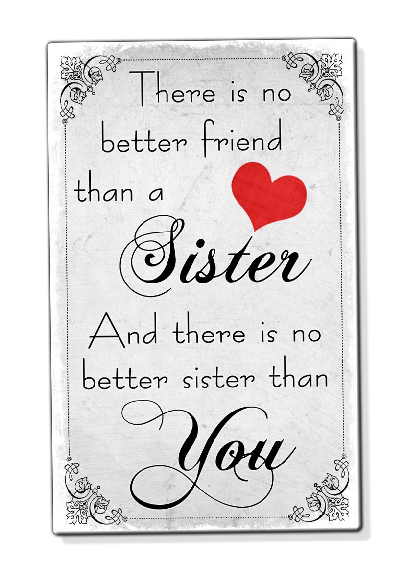 Beenanas No Better Sister Than You Vintage Birthday Gift Fridge Magnet