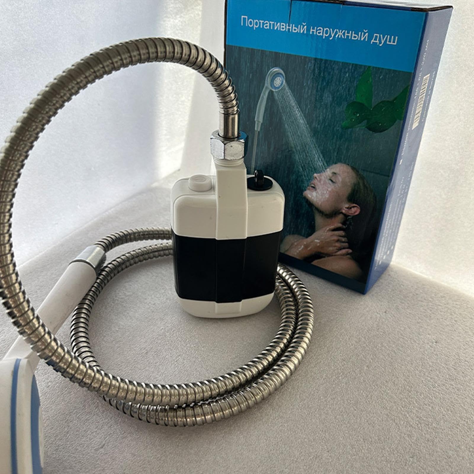 Doccia Da Campeggio Elettrica, A Mano, Ricaricabile, Manico Antiscivolo | Doccia Da Viaggio Per Animali Per Campeggio Spiaggia Raffreddamento Outdoor Pulizia Pet Lavaggio Personale