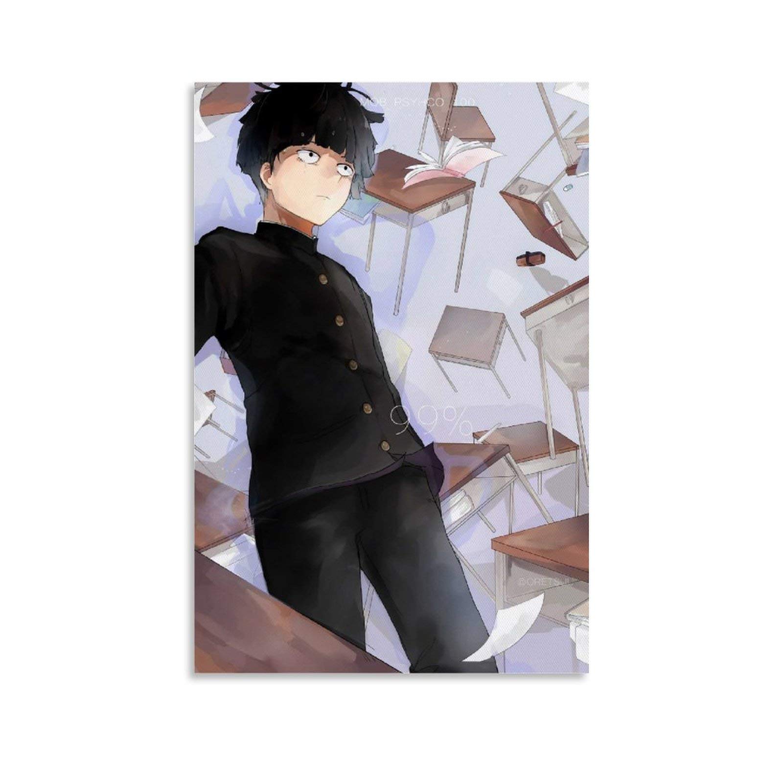 ZHUSHUAI Anime Poster Kageyama Shigeo Poster Decorative Painting Canvas Wall Art Living Room Posters Bedroom Painting 08x12inch(20x30cm)
