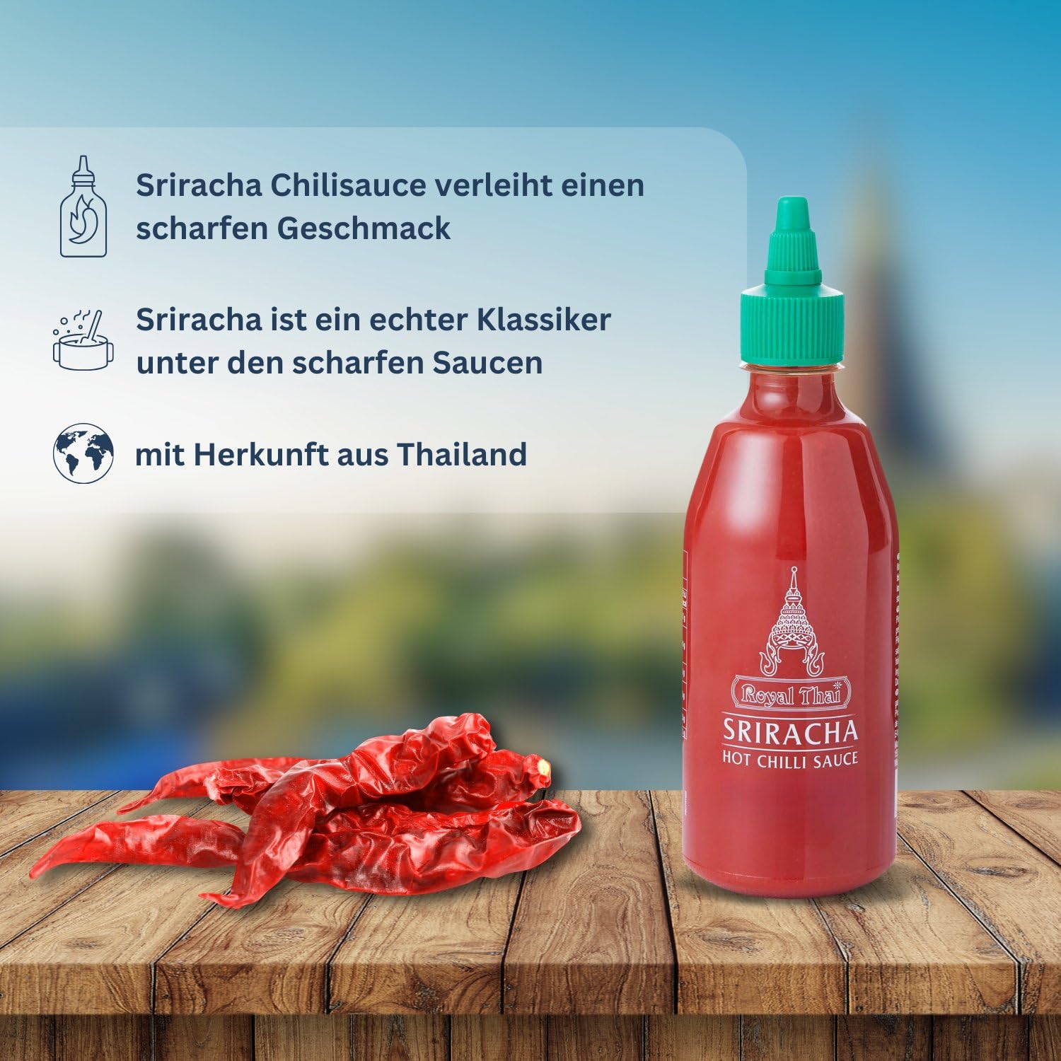 Royal Thai Sriracha Chili Sauce - 12x 430ml Multipack