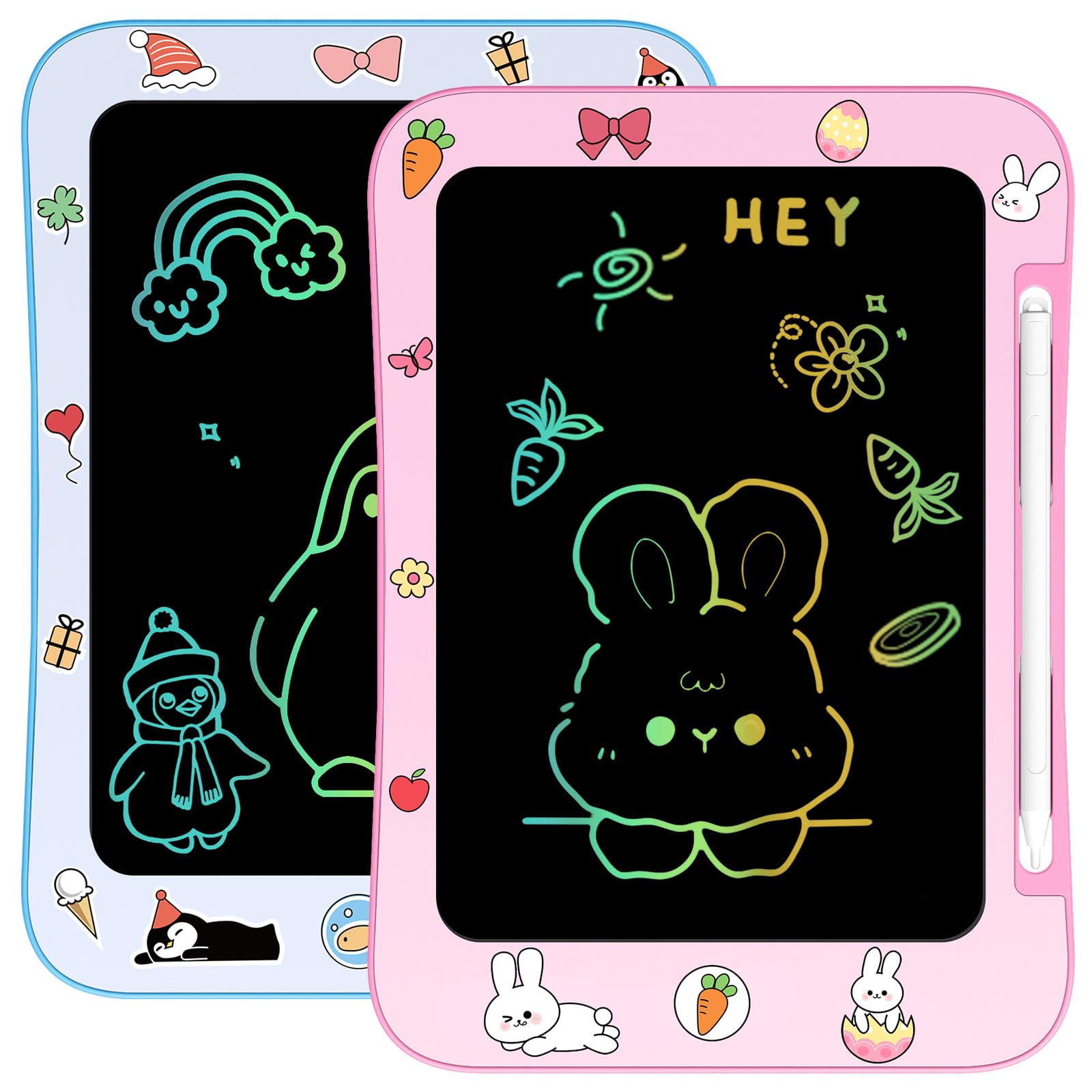 bravokids Lavagna da scrittura LCD da bambina, giocattolo da 8,5 pollici, per bambini, per apprendimento educativo, per 3, 4, 5, 6, 7, 8 anni (blu