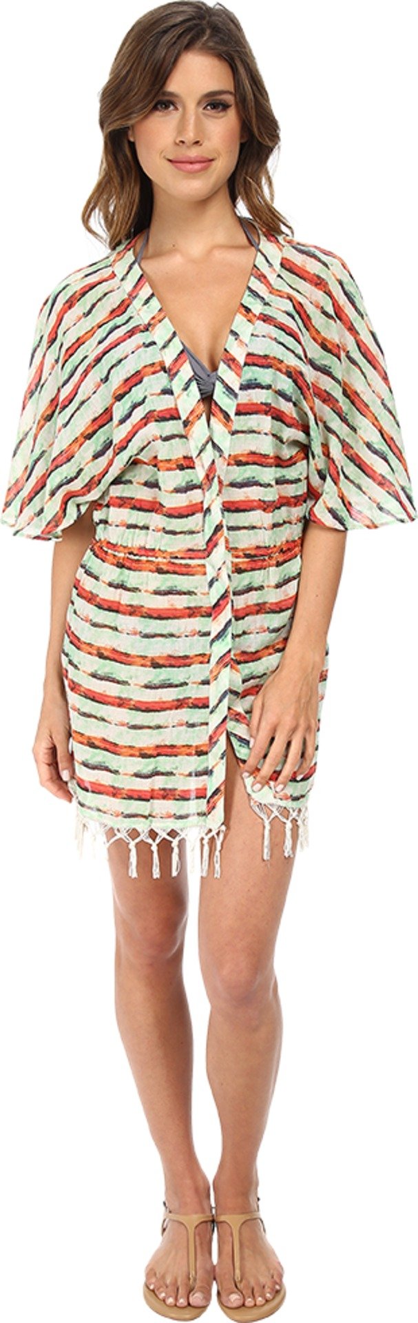 Sofia by ViX Women's Pavlin Fringe Kimono Cover Up