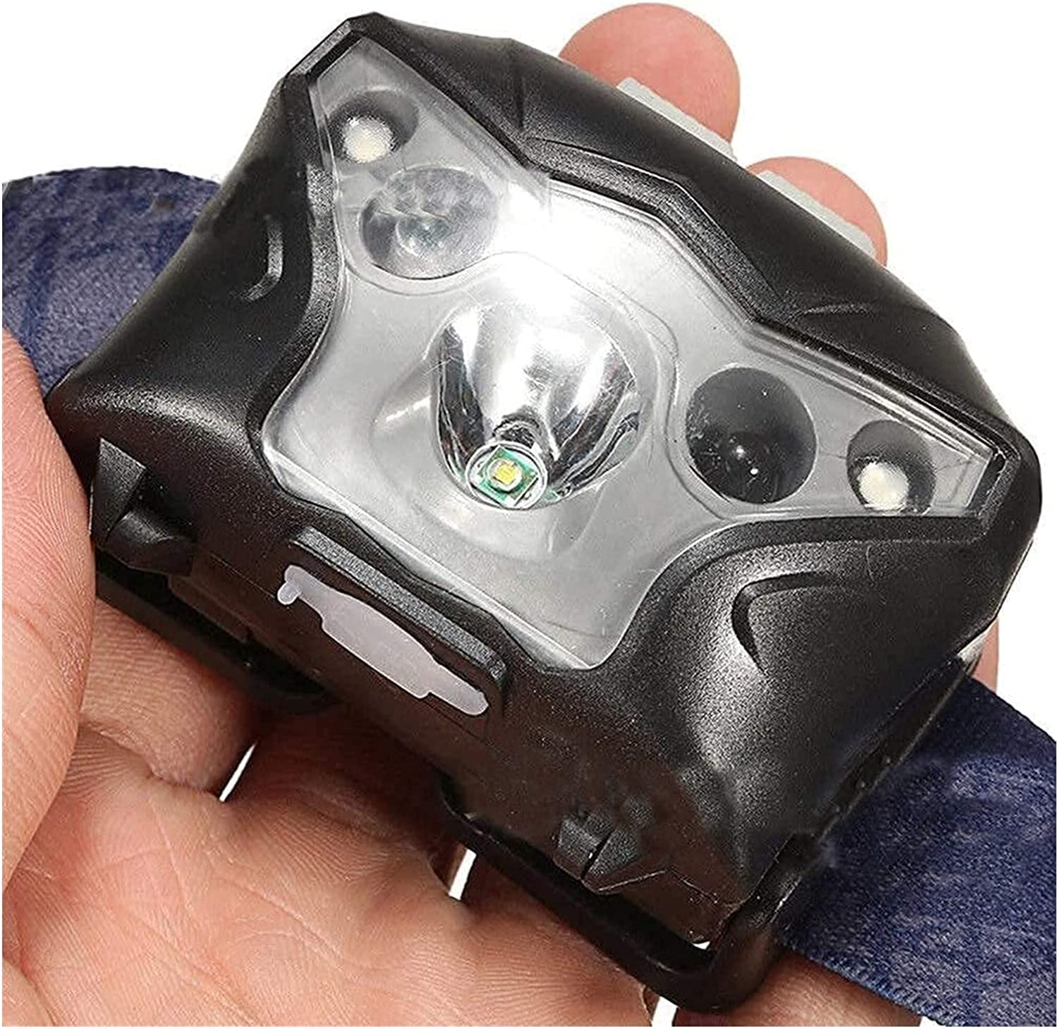 Latarka czołowa Latarka czołowa LED Latarka czołowa zewnętrzna Lampa robocza Mocne światło Przenośne ładowanie USB Indukcja Kemping Przygoda Wędkarstwo Latarka czołowa LED Lampka nocna Latar