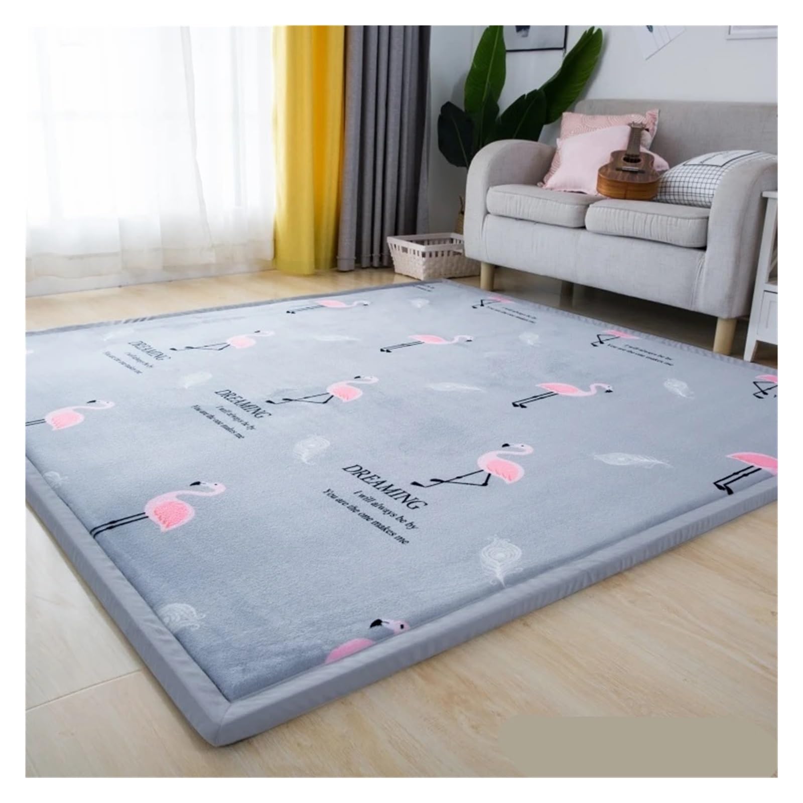 Tapis en molleton de corail épais 3cm 80x200cm pour salon