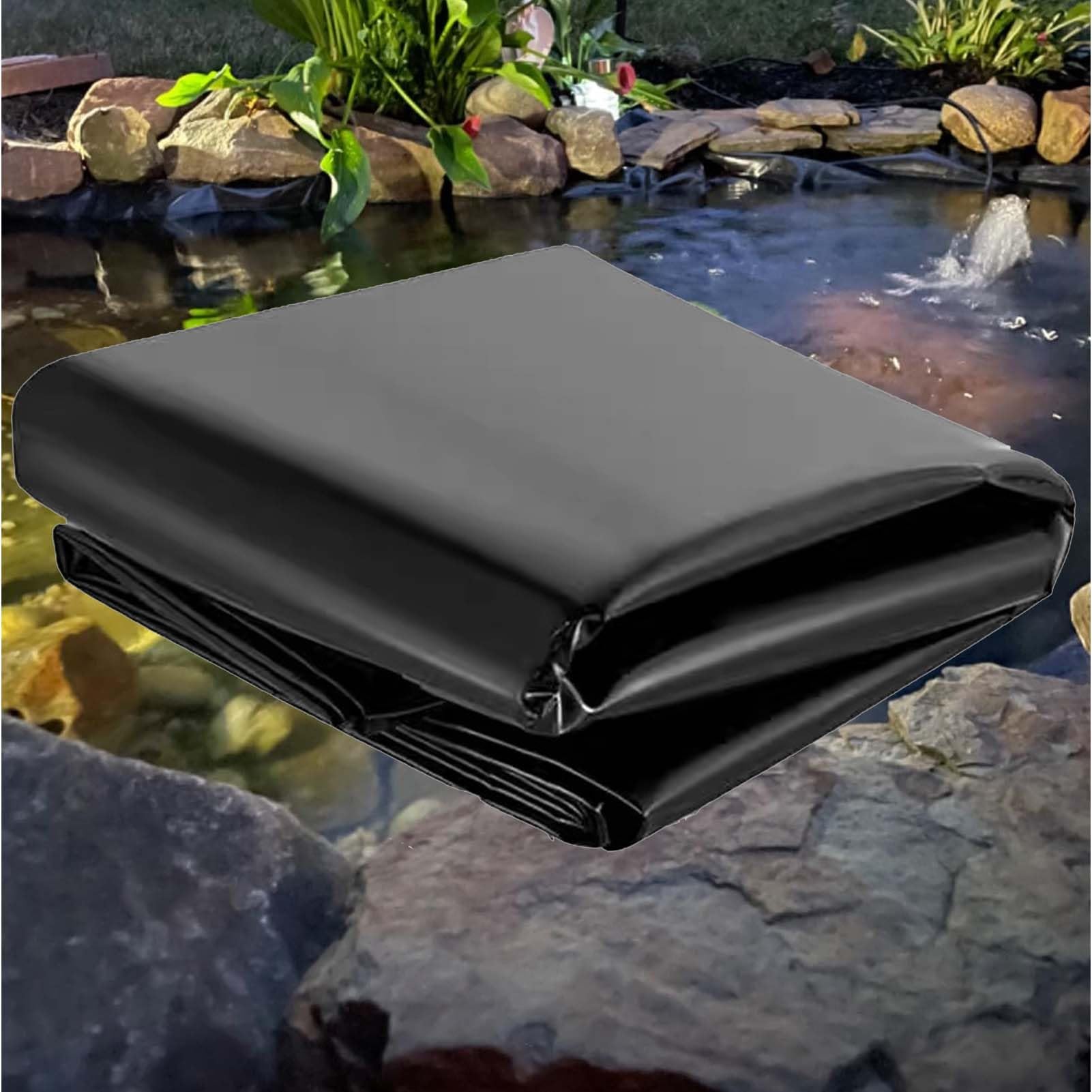 Bâche de bassin renforcée 5 x 6 m – Membrane imperméable durable pour bassins de carpes koï, aquaculture et jardins aquatiques – Film d'étanchéité extérieur très résistant Protection anti-humidité