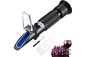 040& 025 Wine Refractometer Grape Brix Alcohol Refractometer, Brewing Predict Alcohol Degree Dual Scale