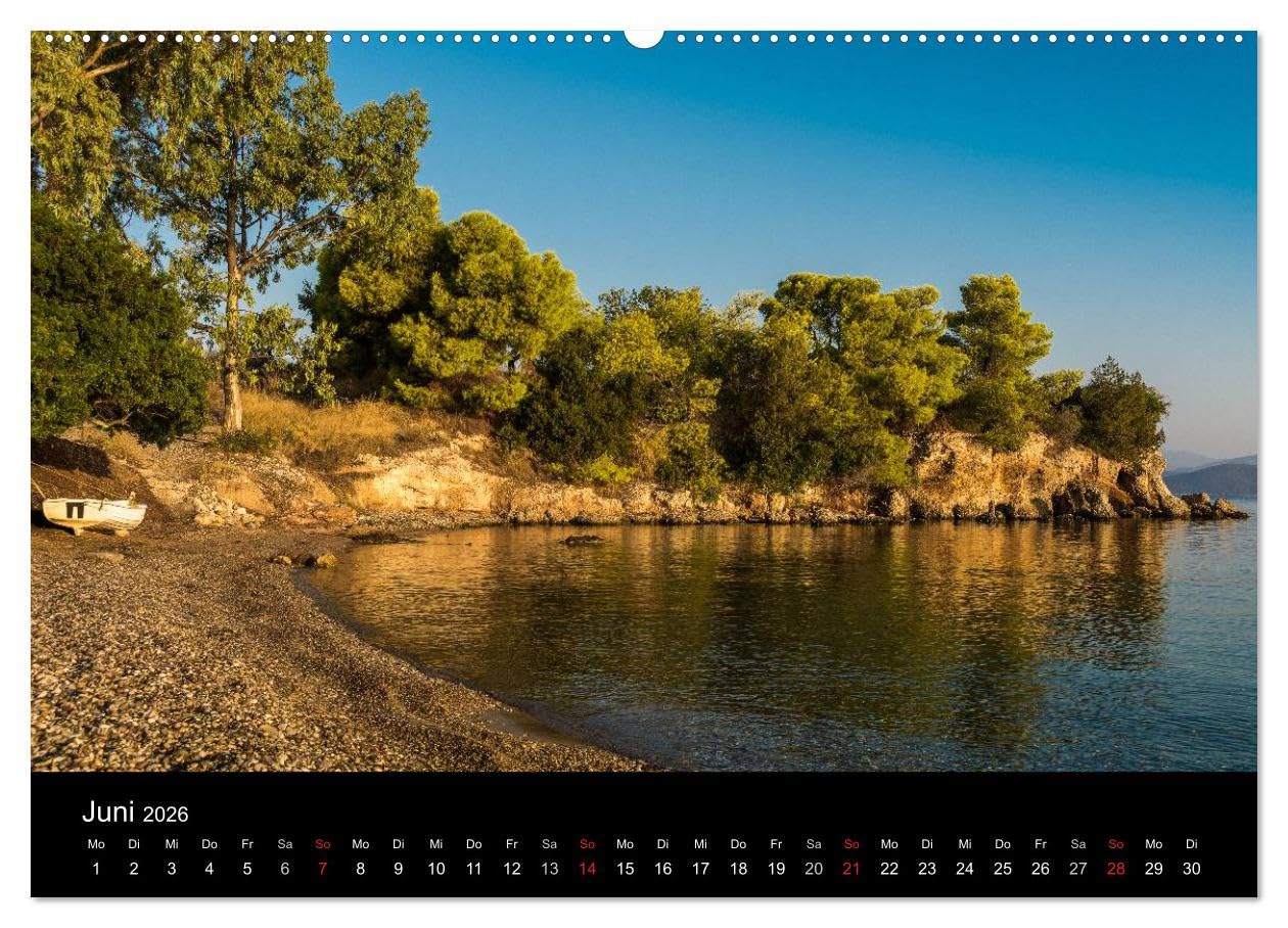 Peloponnes - Einladung zum Chillen (hochwertiger Premium Wandkalender 2026 DIN A2 quer), Kunstdruck in Hochglanz: Peloponnes - Eine Einladung zum chillen und kulturen (CALVENDO Orte)