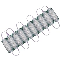 AllExtreme EXMIL3G 3 LED Module Light Interior Exterior 12V 5730 Injection Decorative Lamp with Adhesive Backside